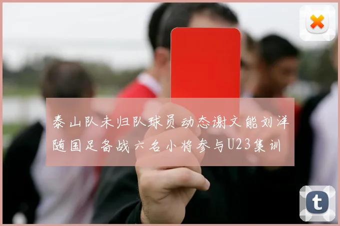 泰山队未归队球员动态谢文能刘洋随国足备战六名小将参与U23集训